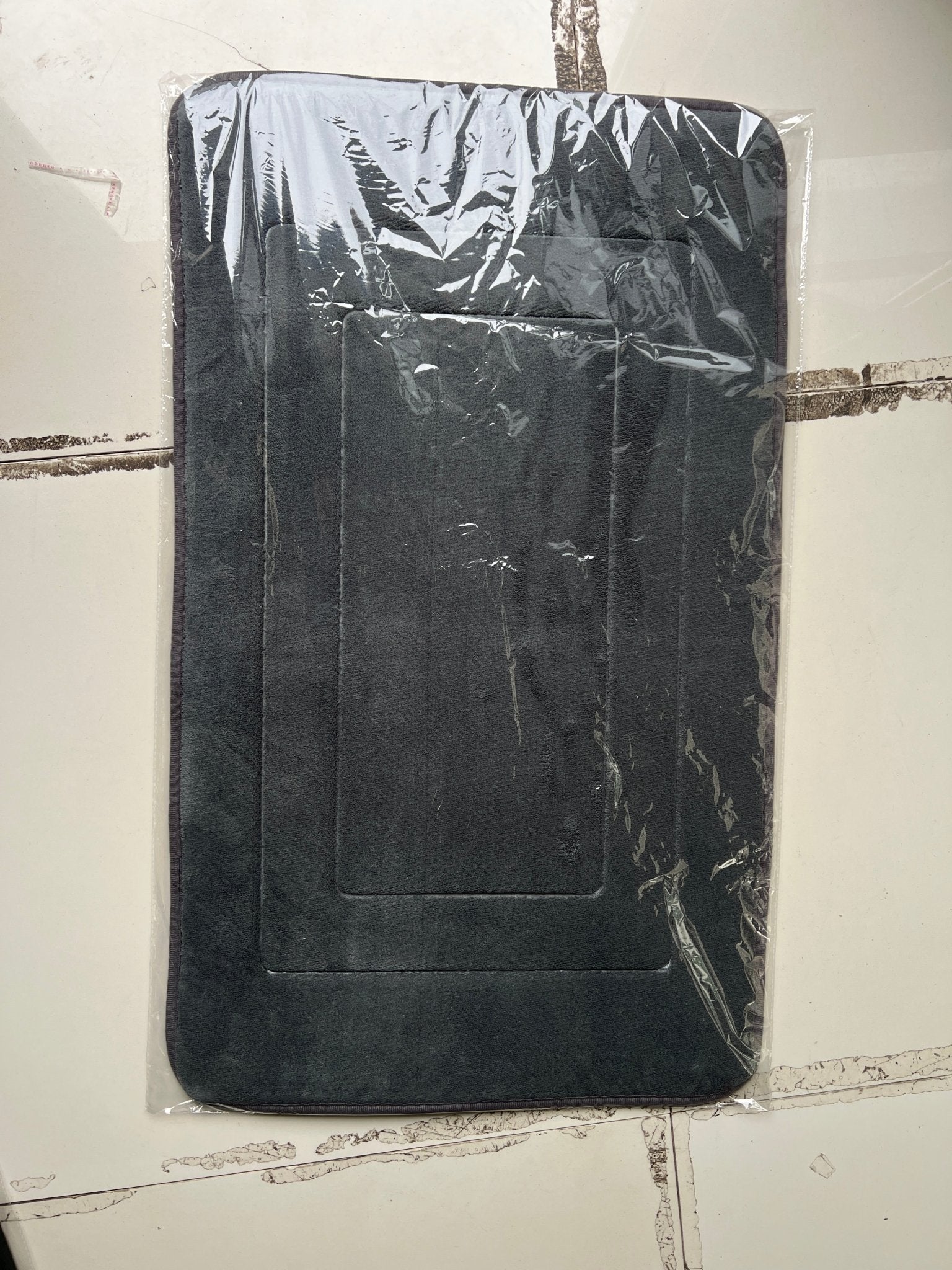 Memory Foam Bath Mat – Soft Absorbent Bathroom Rug 50 × 80 cm (Black BATH5080BK / Gray BATH5080GY) - with Black Memory Foam Bath Mat | Sold by Uncle Wiener's Wholesale