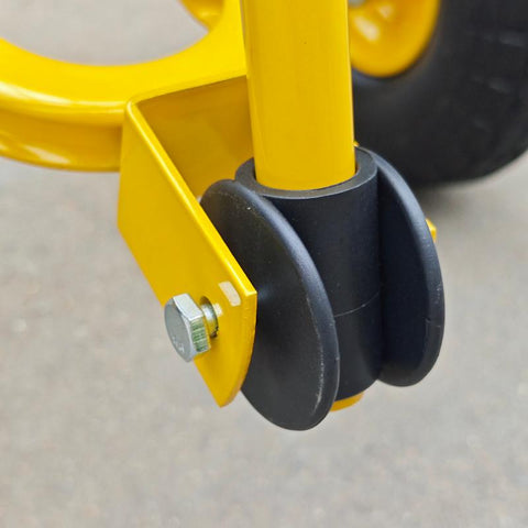 Metal Deck Wagon with Pneumatic 4 - Wheel and 800 lb Load Capacity MDW4824 - with | Sold by Uncle Wiener's Wholesale