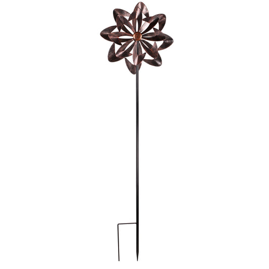Metal Garden Wind Spinner Windmill – Kinetic Yard Art Ornament - with 517042 | Sold by Uncle Wiener's Wholesale
