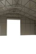 Metal Storage Building with Electric Roll - Up Door – 43x50, 43x66, 43x82 Sizes | Industrial Steel Garage - with 43 FT × 82 FT | Sold by Uncle Wiener's Wholesale