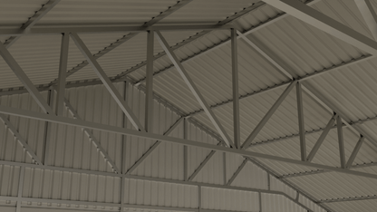 Metal Storage Building with Electric Roll - Up Door – 43x50, 43x66, 43x82 Sizes | Industrial Steel Garage - with 43 FT × 82 FT | Sold by Uncle Wiener's Wholesale