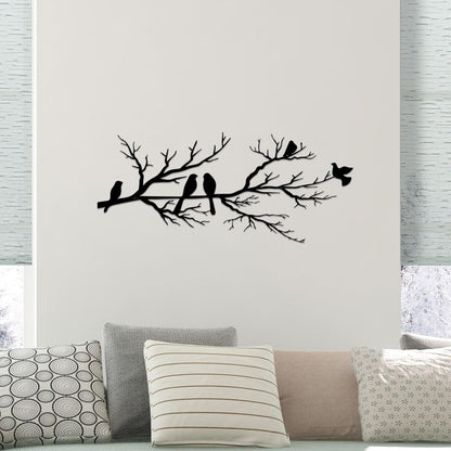 Metal Wall Art & Garden Decor Collection – Floral, Bird, Tree Branch, Butterfly & Windmill Designs - with Metal Bird Branch Wall Art – 31.5" × 13.6" | Sold by Uncle Wiener's Wholesale