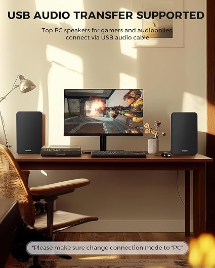 MEVOSTO DS19 Active Bookshelf Speakers – 36W RMS Bluetooth 5.4 Studio Monitors with USB, RCA & AUX, Wood Finish - Electronics with | Sold by Uncle Wiener's Wholesale