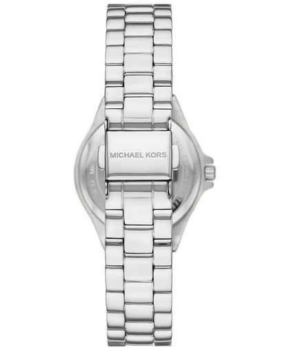Michael Kors Women's Lennox Quartz Three - Hand Silver - Tone Stainless Steel Watch 30mm - Gray - with Gray | Sold by Uncle Wiener's Wholesale