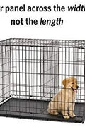 MidWest Homes for Pets Divider Panel for 60.96cm Long Dog Crates, Fits Midwest Dog Crate Models, 1624, 1624DD, 1924 and 724UP, Black E - Coated, Model 02DP - with | Sold by Uncle Wiener's Wholesale