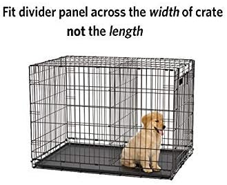 MidWest Homes for Pets Divider Panel for 60.96cm Long Dog Crates, Fits Midwest Dog Crate Models, 1624, 1624DD, 1924 and 724UP, Black E - Coated, Model 02DP - with | Sold by Uncle Wiener's Wholesale