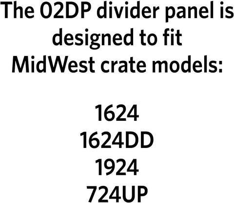 MidWest Homes for Pets Divider Panel for 60.96cm Long Dog Crates, Fits Midwest Dog Crate Models, 1624, 1624DD, 1924 and 724UP, Black E - Coated, Model 02DP - with | Sold by Uncle Wiener's Wholesale