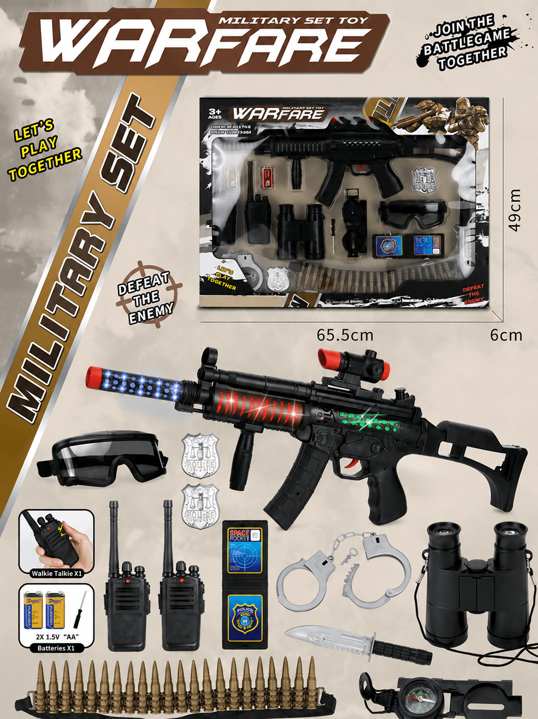 Military Action Play Set with Vehicles & Accessories – MS603014 - with | Sold by Uncle Wiener's Wholesale