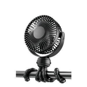 Mini Portable Stroller Fan 3 Speed USB Rechargeable Clip Fan with Night Light SF9545