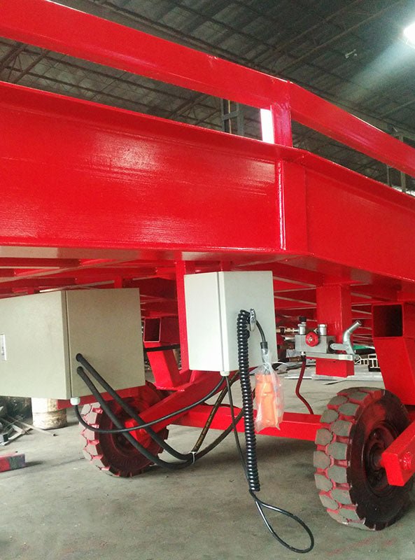 Mobile Loading Dock with Hydraulic Lift – 22,000 LB Capacity, Portable Steel Access Ramp - Mobile Hydraulic Loading Dock Ramp with MOBILE LOADING DOCK WITH MANUAL HYDRAULIC LIFT 12924 | Sold by Uncle Wiener's Wholesale