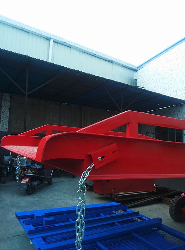 Mobile Loading Dock with Hydraulic Lift – 22,000 LB Capacity, Portable Steel Access Ramp - Mobile Hydraulic Loading Dock Ramp with MOBILE LOADING DOCK WITH MANUAL HYDRAULIC LIFT 12924 | Sold by Uncle Wiener's Wholesale