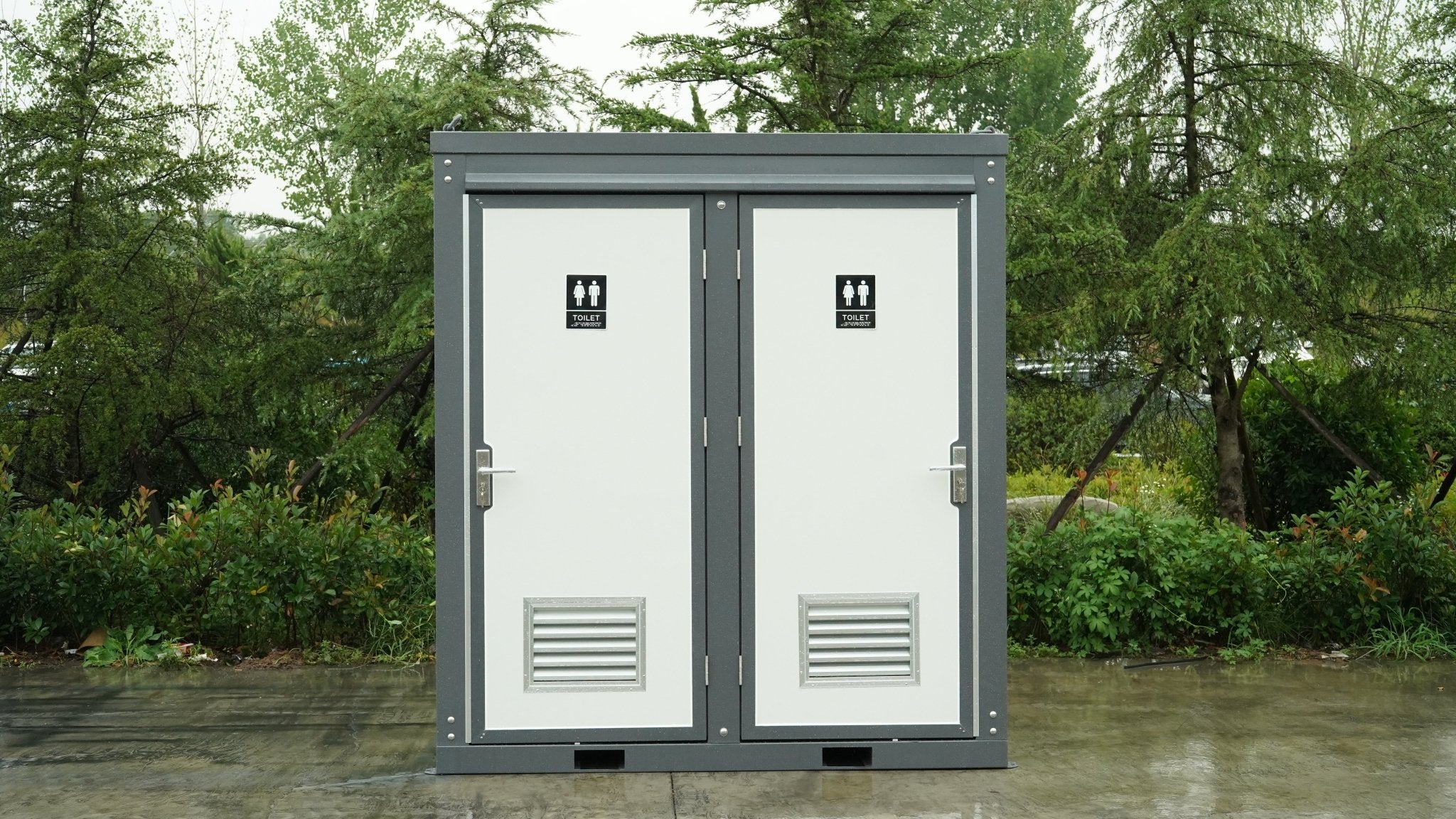 Mobile Toilet & Portable Shower Restroom Units Bathroom – Single, Double & Shower Models for Job Sites & Events - Bathroom Fixtures with SINGLE TOILET & SHOWER UNIT | Sold by Uncle Wiener's Wholesale