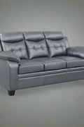 “Black leatherette 3-piece sofa set in modern living room”
“Gray leatherette sofa with tufted backrest and armrests”
“1-seater armchair in black leatherette with plush cushion”
“3-seater tufted leatherette couch in gray finish”
“Modern 3-piece sofa set including sofa, loveseat, and armchair”