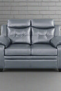 “Black leatherette 3-piece sofa set in modern living room”
“Gray leatherette sofa with tufted backrest and armrests”
“1-seater armchair in black leatherette with plush cushion”
“3-seater tufted leatherette couch in gray finish”
“Modern 3-piece sofa set including sofa, loveseat, and armchair”