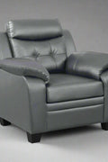“Black leatherette 3-piece sofa set in modern living room”
“Gray leatherette sofa with tufted backrest and armrests”
“1-seater armchair in black leatherette with plush cushion”
“3-seater tufted leatherette couch in gray finish”
“Modern 3-piece sofa set including sofa, loveseat, and armchair”