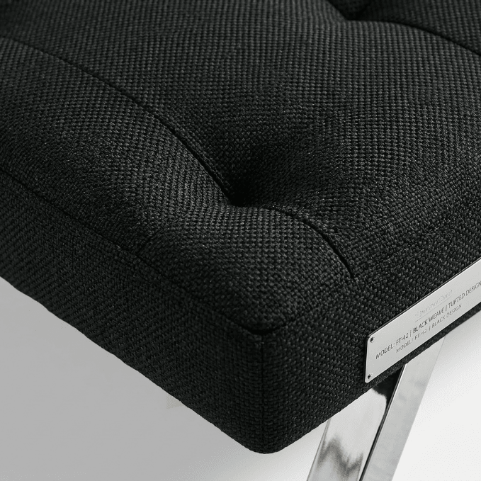 Modern Metal Frame Futon Sofa Bed – Convertible Sleeper Lounger with 226.8 kg (500 lb) Weight Capacity - Bedroom Furniture with BLACK | Sold by Uncle Wiener's Wholesale