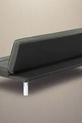 Black Modern Metal Frame Convertible Sofa Bed in Upright Position

Convertible Sofa Lounger in Minimal Living Room

Metal Frame Sofa Fully Reclined into Bed

Gray Futon Sofa with Metal Frame and Cushioned Seating

Multi-Position Convertible Sofa for Small Spaces

Side View of Sofa Lounger with Steel Legs

Foldable Futon Sofa with Modern Design

Compact Sofa Bed Setup in Small Apartment

Adjustable Metal Frame Sleeper Sofa in Gray