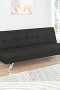 Black Modern Metal Frame Convertible Sofa Bed in Upright Position

Convertible Sofa Lounger in Minimal Living Room

Metal Frame Sofa Fully Reclined into Bed

Gray Futon Sofa with Metal Frame and Cushioned Seating

Multi-Position Convertible Sofa for Small Spaces

Side View of Sofa Lounger with Steel Legs

Foldable Futon Sofa with Modern Design

Compact Sofa Bed Setup in Small Apartment

Adjustable Metal Frame Sleeper Sofa in Gray