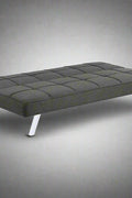 Black Modern Metal Frame Convertible Sofa Bed in Upright Position

Convertible Sofa Lounger in Minimal Living Room

Metal Frame Sofa Fully Reclined into Bed

Gray Futon Sofa with Metal Frame and Cushioned Seating

Multi-Position Convertible Sofa for Small Spaces

Side View of Sofa Lounger with Steel Legs

Foldable Futon Sofa with Modern Design

Compact Sofa Bed Setup in Small Apartment

Adjustable Metal Frame Sleeper Sofa in Gray