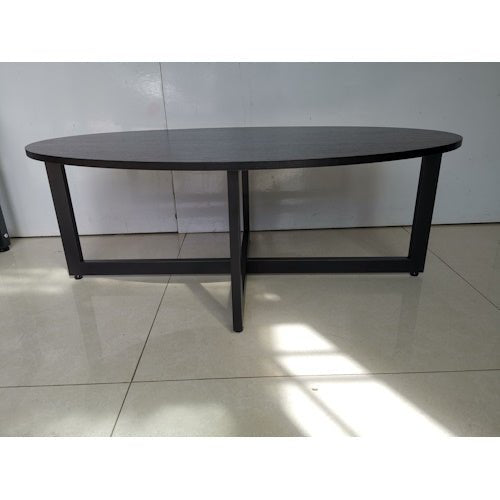 Modern Oval Coffee Table – 39" Living Room Table with Lower Storage Space C6262 - with | Sold by Uncle Wiener's Wholesale