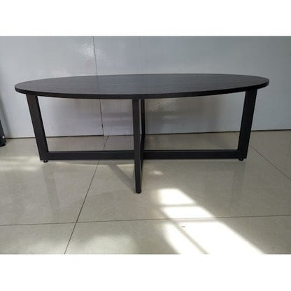 Modern Oval Coffee Table – 39" Living Room Table with Lower Storage Space C6262 - with | Sold by Uncle Wiener's Wholesale