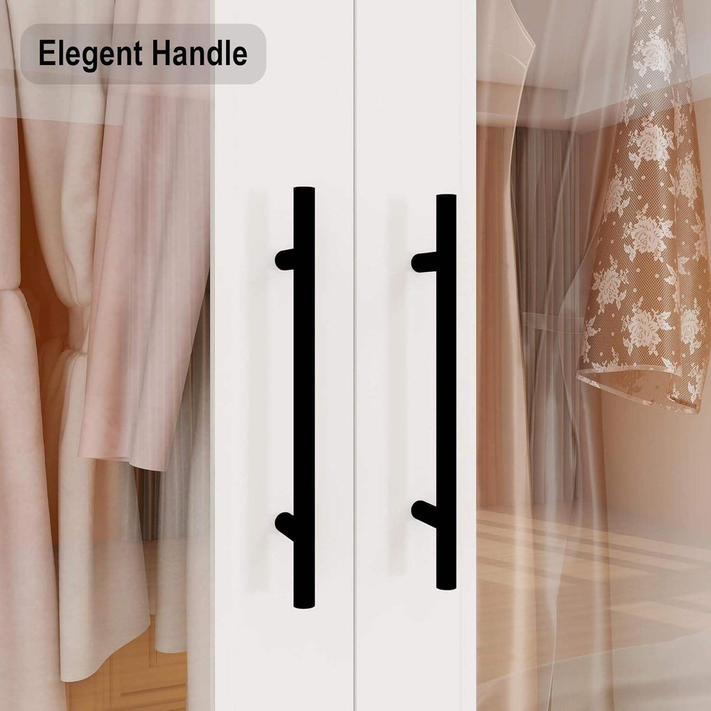Modern Wardrobe Storage Cabinet with Acrylic Doors & Drawers White SKU 113229 - with | Sold by Uncle Wiener's Wholesale