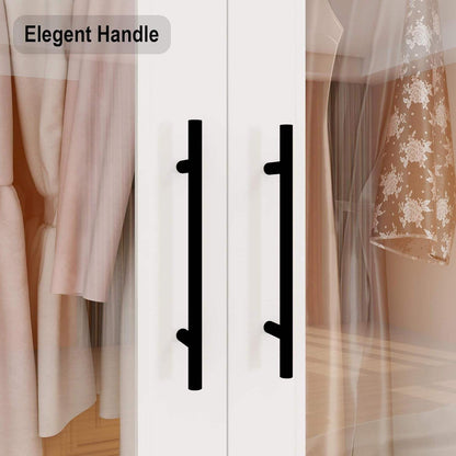 Modern Wardrobe Storage Cabinet with Acrylic Doors & Drawers White SKU 113229 - with | Sold by Uncle Wiener's Wholesale