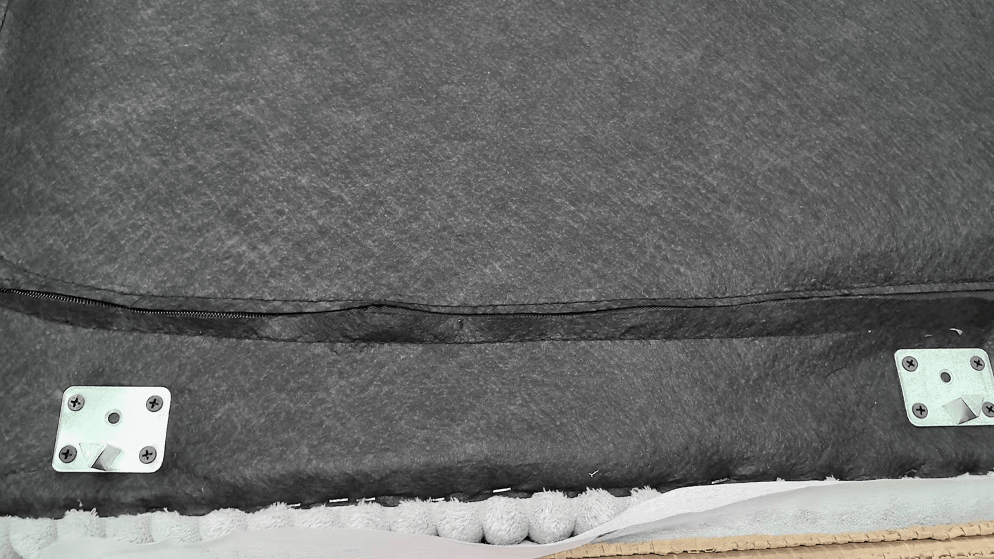 Modular 10ft Wide Corduroy Sofa – Modern Room Furniture with Plush Texture - with Dark Gray | Sold by Uncle Wiener's Wholesale