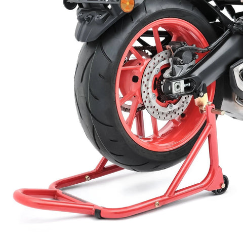 Motorcycle Rear Paddock Stand – 850 lb Spool Lift Swingarm Stand, Heavy - Duty Steel – 250613C - with | Sold by Uncle Wiener's Wholesale