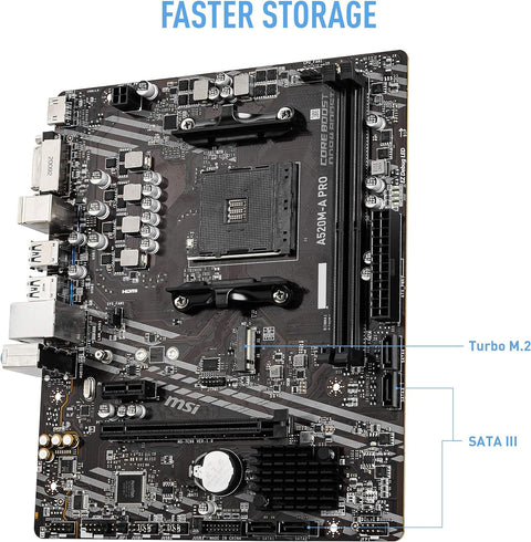 Close-up of motherboard socket compatible with AMD Ryzen AM4 processors