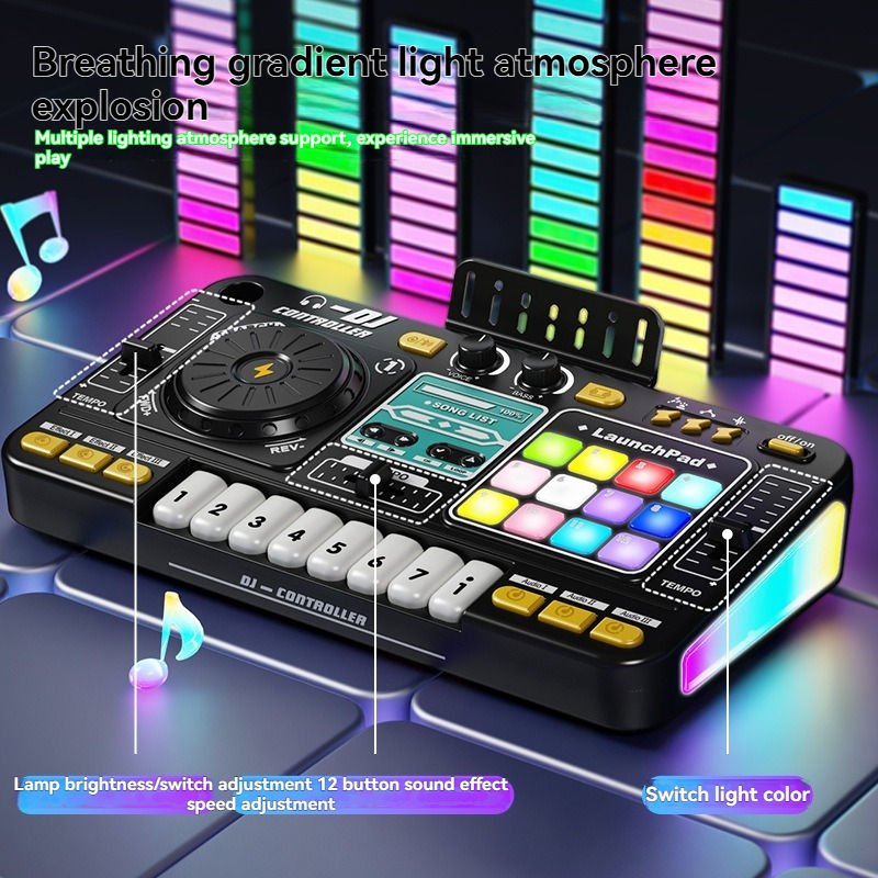 Multifunction DJ Microphone Toy Kids Karaoke Music And Voice Changing Mic CPS321107 - with | Sold by Uncle Wiener's Wholesale