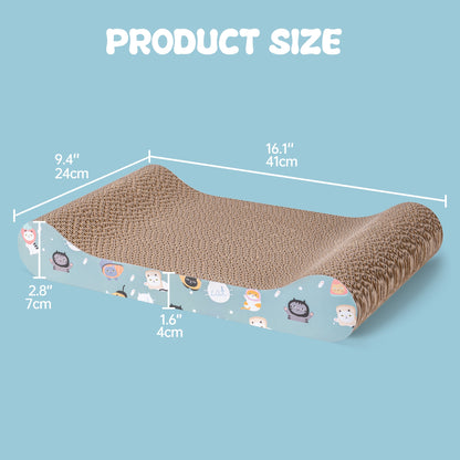 Multifunctional Cat Scratching Board Corrugated Cardboard Lounger with Catnip AMCTT1 - with | Sold by Uncle Wiener's Wholesale