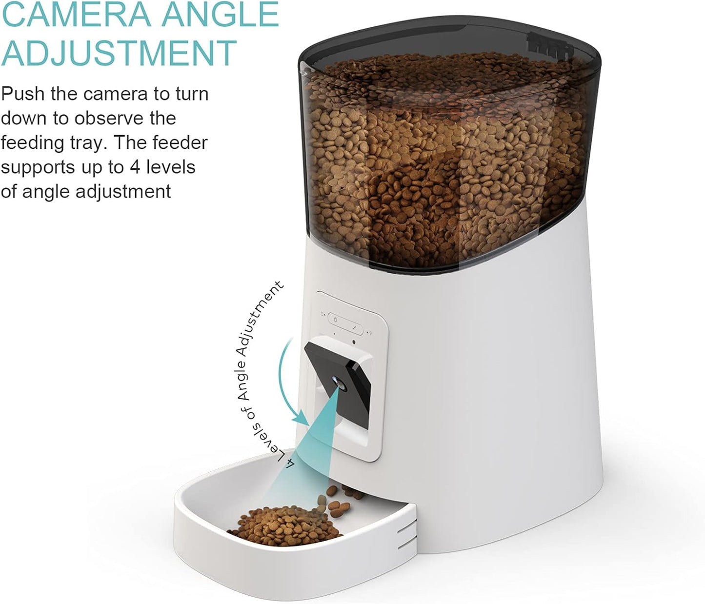MYPIN Automatic Pet Feeder with HD Camera 6L WiFi Smart Food Dispenser for Cats and Dogs White - Pet products with | Sold by Uncle Wiener's Wholesale