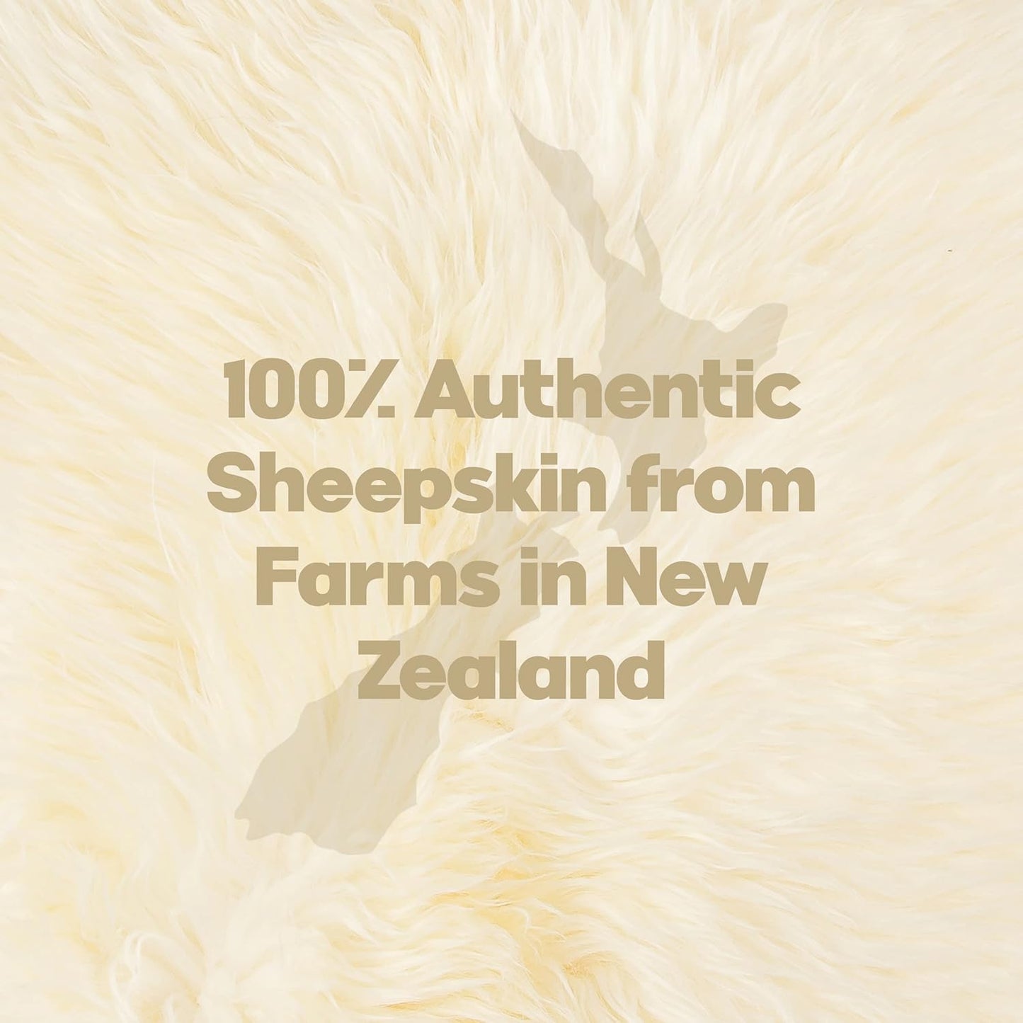 Natural Sheepskin Rug with Thick and Lush 2.5 Inch Pile | Hypoallergenic Sheep Fur Rug with Anti - Skid Back l Sheepskin Wool Area Rugs, Natural, 7 ft x 6 ft - with Natural | Sold by Uncle Wiener's Wholesale