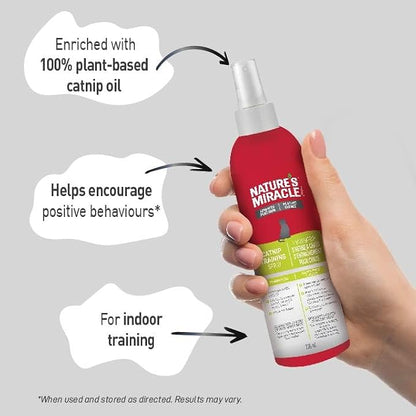 Nature's Miracle Advanced Platinum Catnip Training Spray – 236ml (8 oz) Cat Attractant with Real Catnip Oil for Toys, Scratching Posts & Cat Beds - Pet products with | Sold by Uncle Wiener's Wholesale
