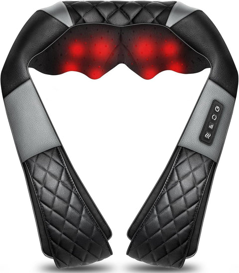 Neck Massager with Heat, Shiatsu Back Neck and Shoulder Massager - Gifts for Women/men/Mom/Dad - Electric Deeper Tissue 4D Kneading Massage, Use at Home, Office, Car - with | Sold by Uncle Wiener's Wholesale