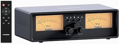 NEOHIPO ET30 Amplifier Speaker Selector Switch Box 2 In 2 Out with Dual VU Meter Display - with | Sold by Uncle Wiener's Wholesale