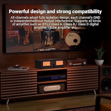 NEOHIPO ET30 Amplifier Speaker Selector Switch Box 2 In 2 Out with Dual VU Meter Display - with | Sold by Uncle Wiener's Wholesale