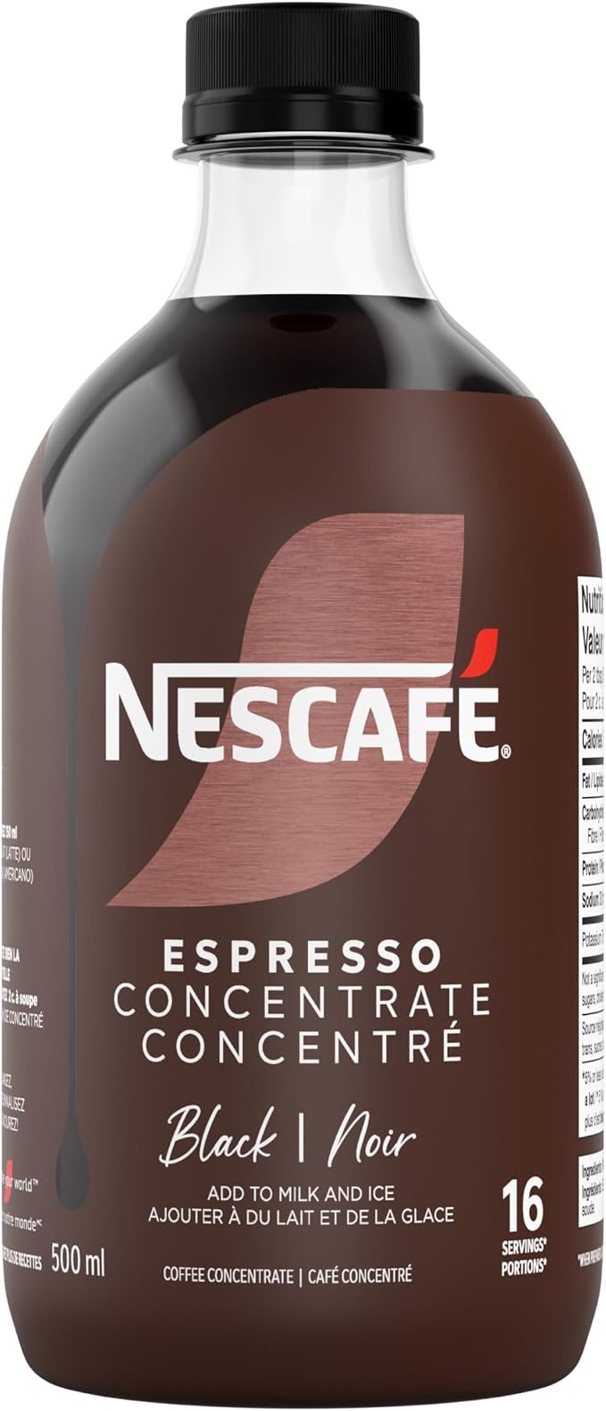 NESCAFÉ Espresso Concentrate Black 500ml – Liquid Coffee Concentrate for Iced Coffee, Lattes & Americanos - Snack with | Sold by Uncle Wiener's Wholesale