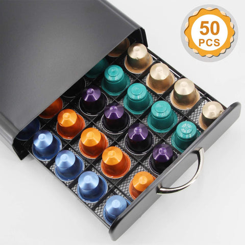 Nespresso Capsule Coffee Pod Holder Drawer – 40 / 50 Pod Capacity 511306 - with | Sold by Uncle Wiener's Wholesale