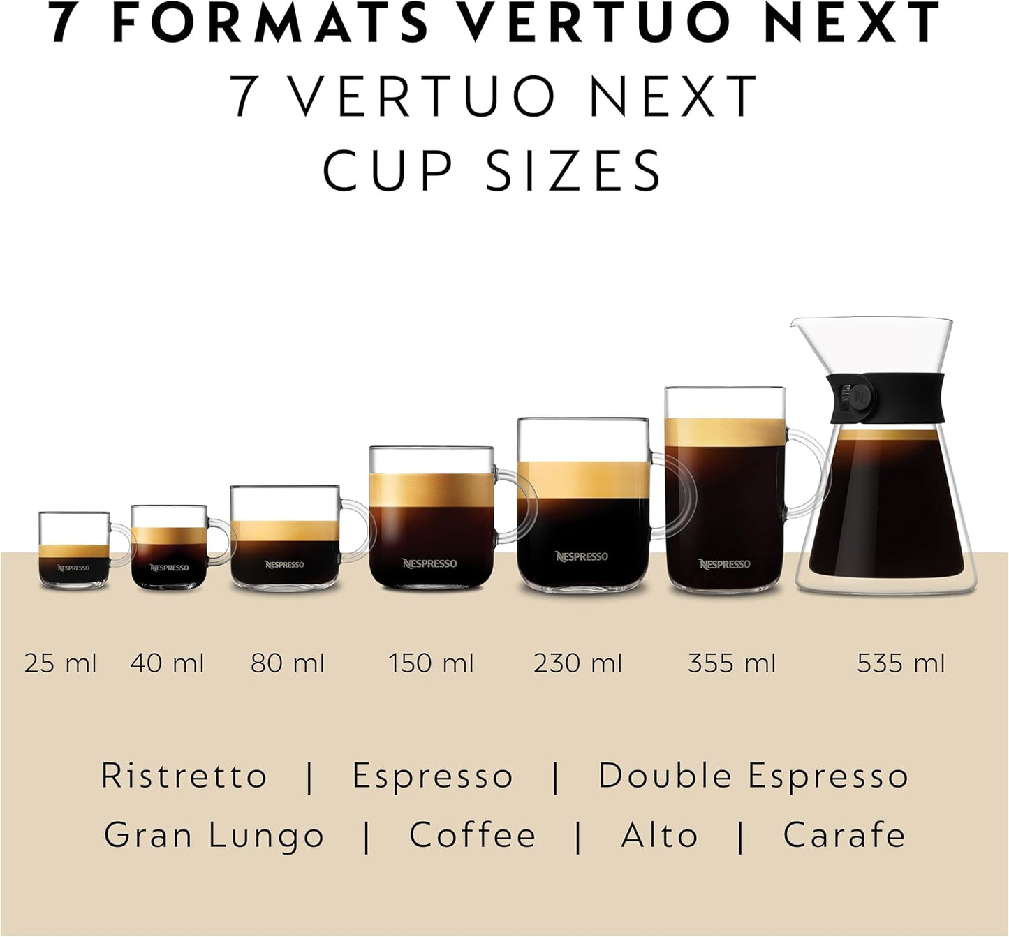 Nespresso Vertuo Coffee &amp; Espresso Machine by DeLonghi – Single Serve Pod Coffee Maker 44387012010 - with | Sold by Uncle Wiener's Wholesale