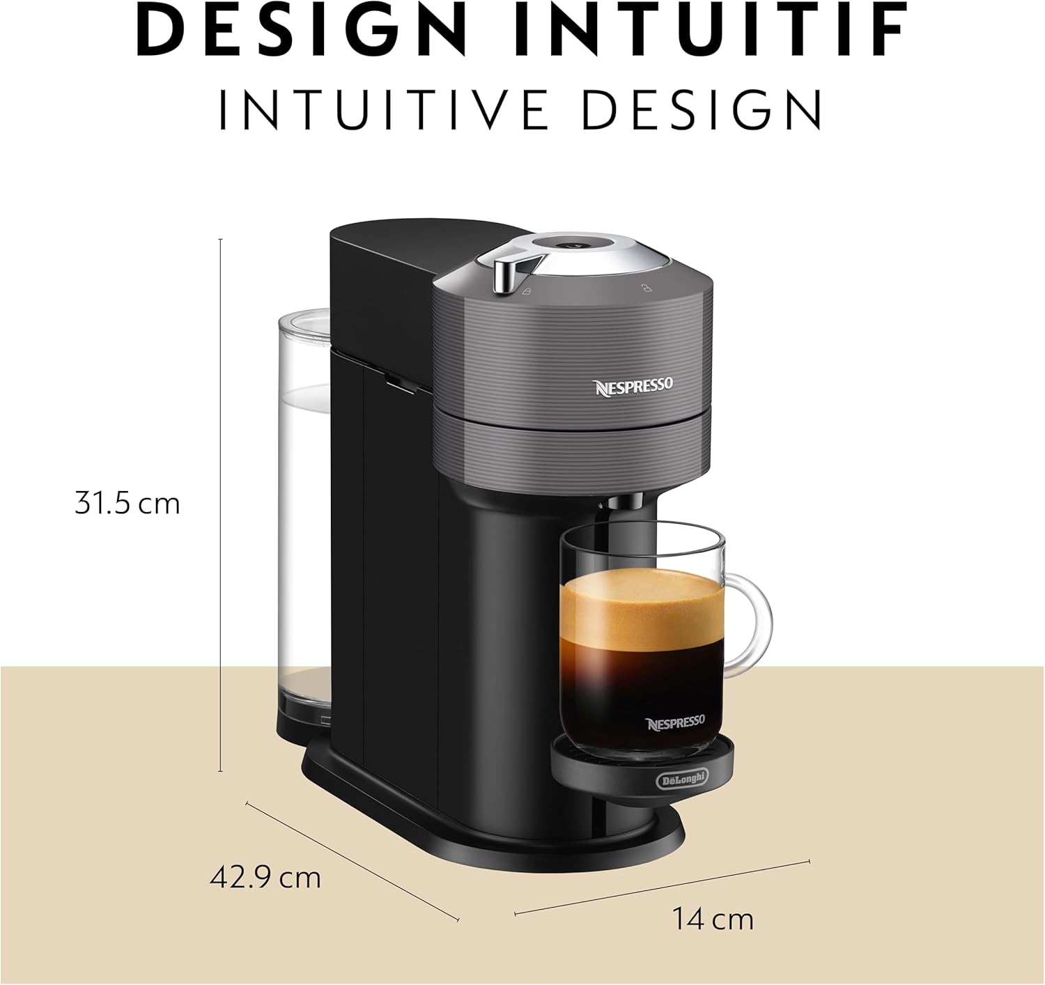 Nespresso Vertuo Coffee &amp; Espresso Machine by DeLonghi – Single Serve Pod Coffee Maker 44387012010 - with | Sold by Uncle Wiener's Wholesale
