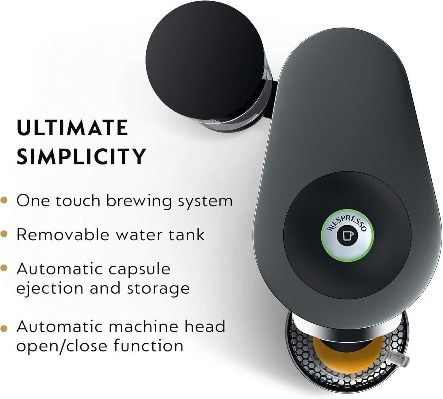 Nespresso VertuoPlus Deluxe Coffee & Espresso Machine with Aeroccino Milk Frother – Titanium (44387051552) - with | Sold by Uncle Wiener's Wholesale