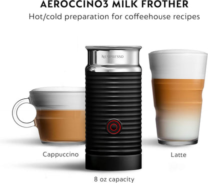 Nespresso VertuoPlus Deluxe Coffee & Espresso Machine with Aeroccino Milk Frother – Titanium (44387051552) - with | Sold by Uncle Wiener's Wholesale