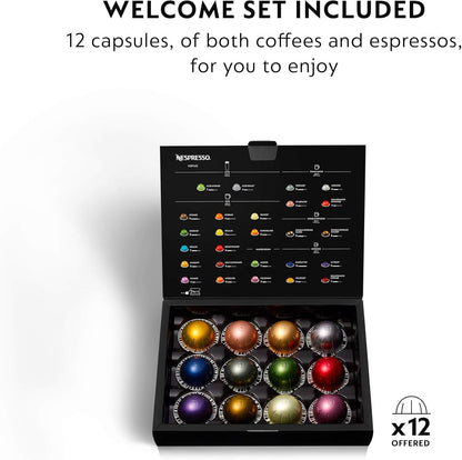 Nespresso VertuoPlus Deluxe Coffee & Espresso Machine with Aeroccino Milk Frother – Titanium (44387051552) - with | Sold by Uncle Wiener's Wholesale