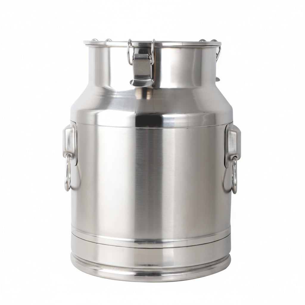 New 0L, 42L & 76L Stainless Steel Can – Metal Wine, Beer, Milk Jug & Food Storage Container - with 20L 25CM(W) x 44CM(H) | Sold by Uncle Wiener's Wholesale