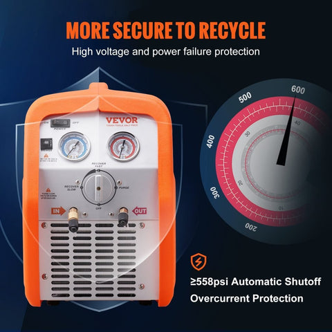New 1 HP Dual Cylinder AC Refrigerant Recovery Machine – High - Efficiency HVAC Recovery Unit 628529 - with | Sold by Uncle Wiener's Wholesale