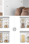 New 10 - Compartment Shoe Storage Cabinet – Entryway & Bedroom Organizer - with White | Sold by Uncle Wiener's Wholesale