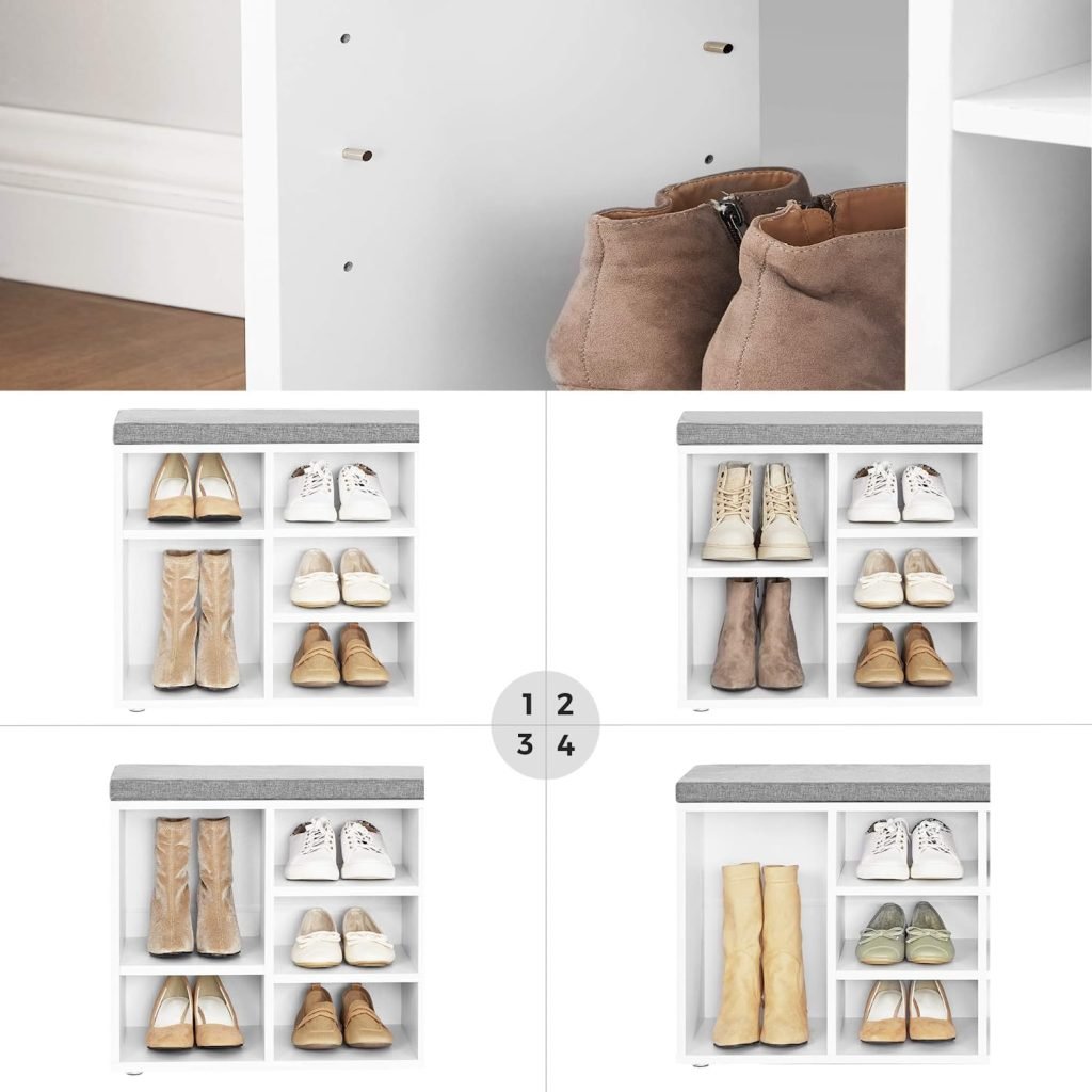 New 10 - Compartment Shoe Storage Cabinet – Entryway & Bedroom Organizer - with White | Sold by Uncle Wiener's Wholesale