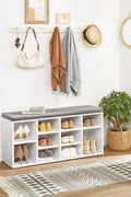 New 10 - Compartment Shoe Storage Cabinet – Entryway & Bedroom Organizer - with White | Sold by Uncle Wiener's Wholesale